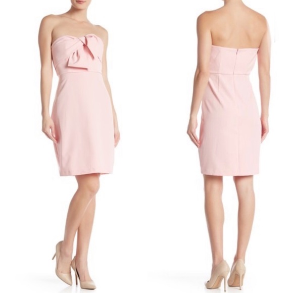 Sam Edelman Dresses & Skirts - Sam Edelman Strapless Bow Sheath Dress NWT 12